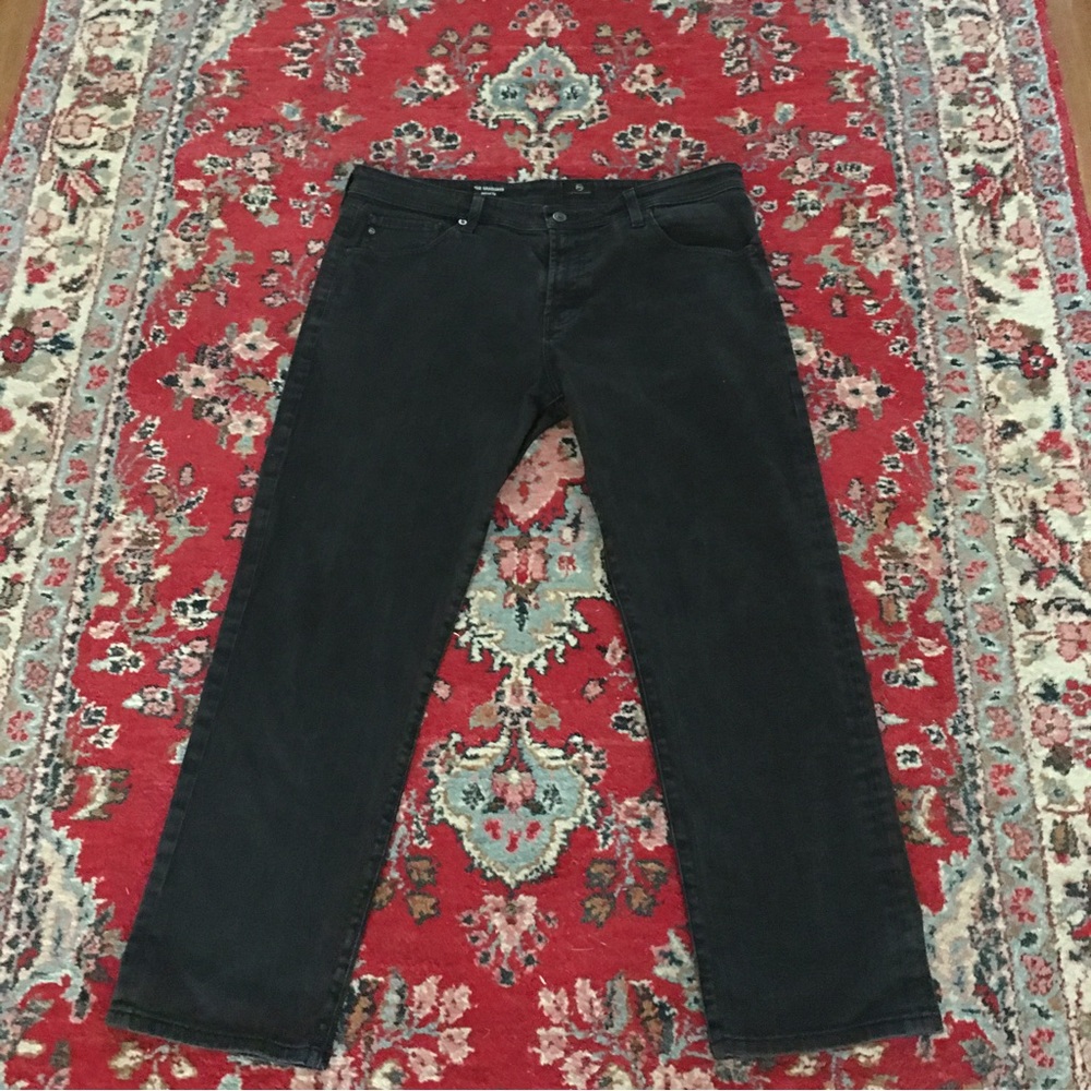 AG Adriano Goldschmied the Graduate Tailored Leg Mens Black Jeans 36/29